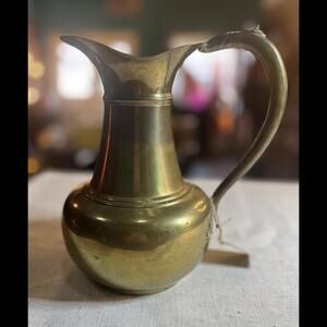Vintage brass pitcher made in India